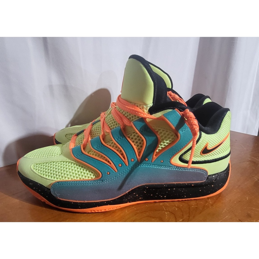 Nike KD 18 Clear Jade Liquid Lime Mens Size 10 Basketball Shoes Kevin Durant - Picture 3 of 16